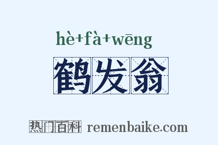 鹤发翁是什么意思的图片